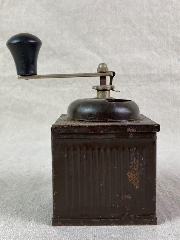Antique Tin Coffee Grinder - 4