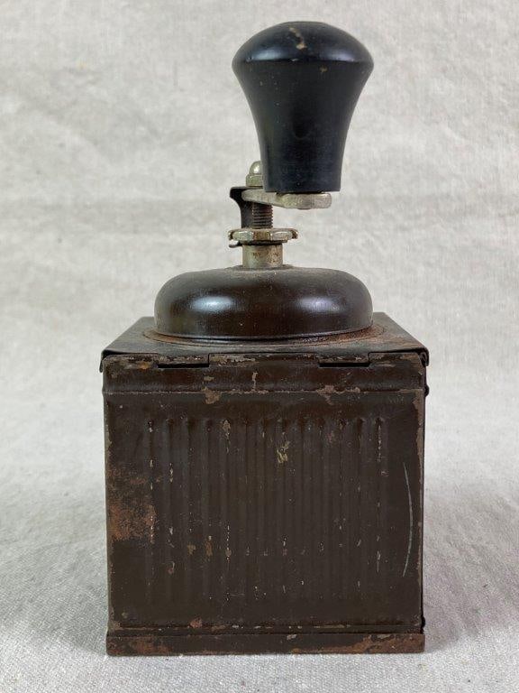 Antique Tin Coffee Grinder - 5