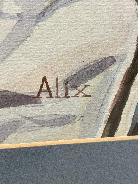 Signed Winter Landscape Painting - 4