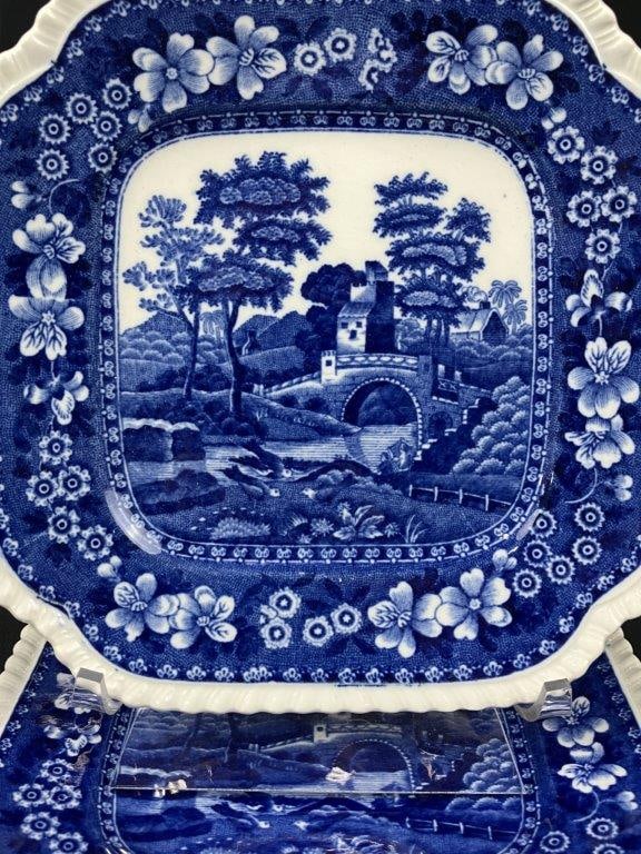 Copeland Spode's Tower Blue Transferware Plates - 2