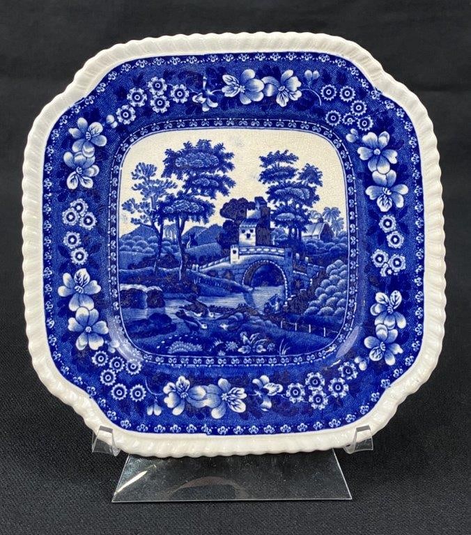 Copeland Spode's Tower Blue Transferware Plates - 6