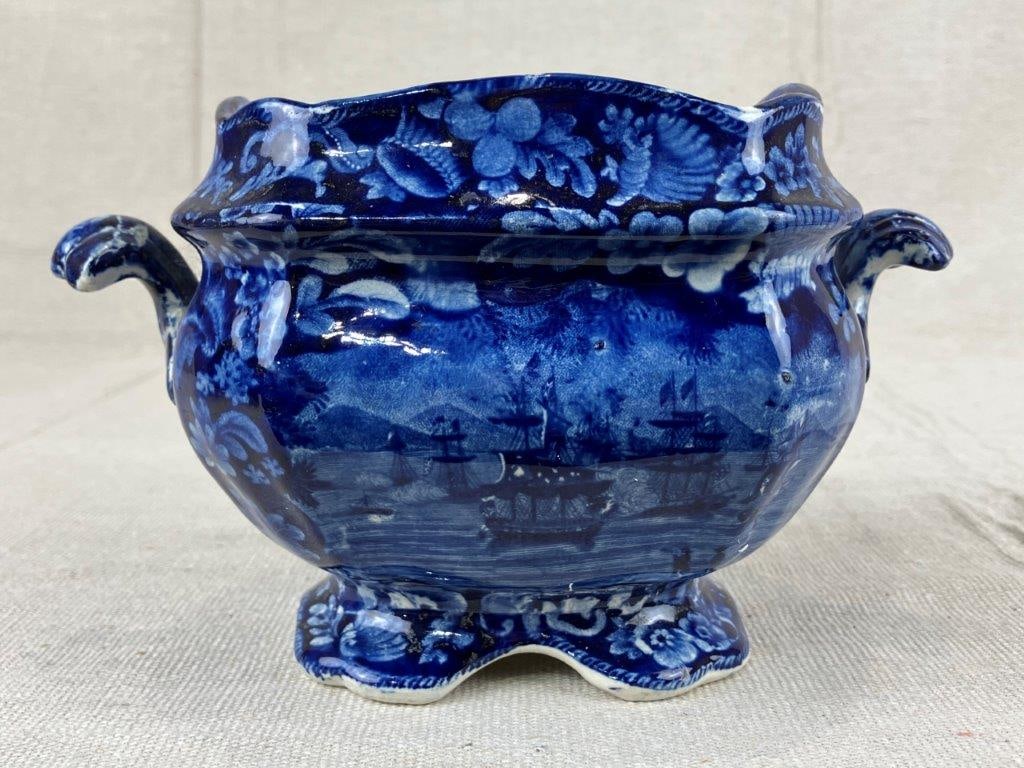 Two Staffordshire Transferware Sugar Bowls - 11