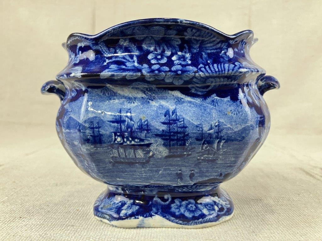 Two Staffordshire Transferware Sugar Bowls - 3