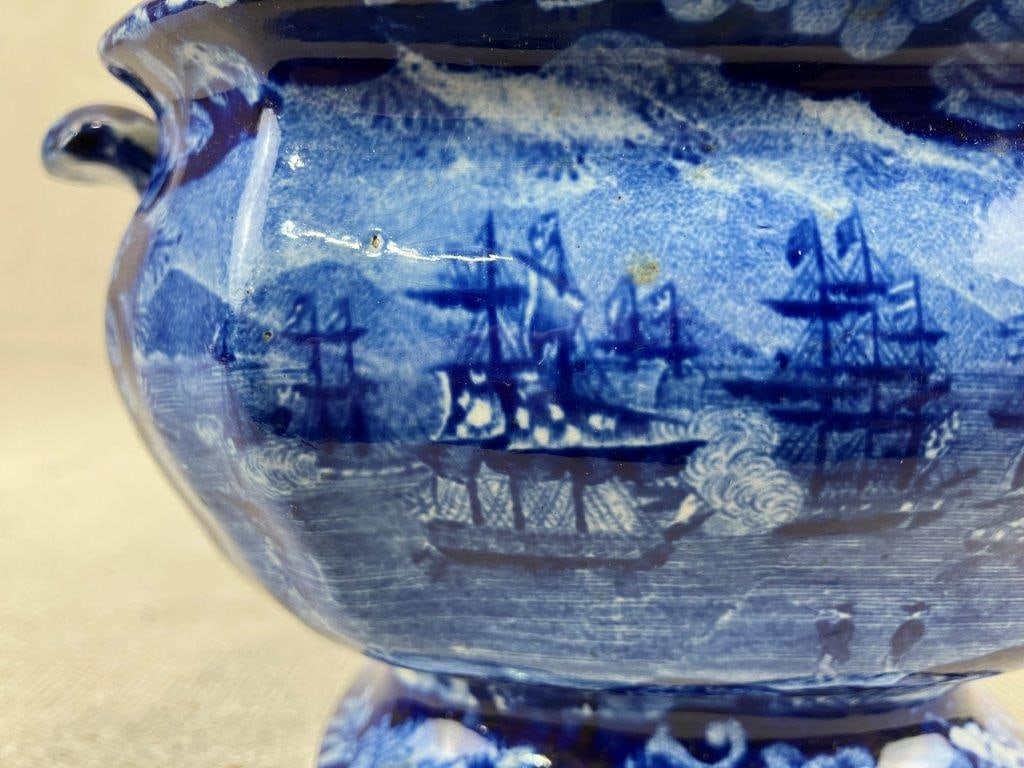 Two Staffordshire Transferware Sugar Bowls - 4