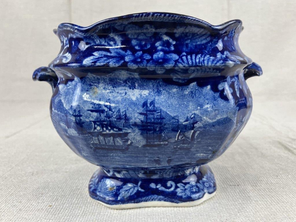 Two Staffordshire Transferware Sugar Bowls - 6