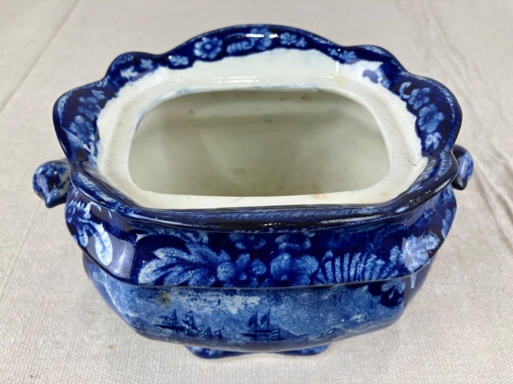 Two Staffordshire Transferware Sugar Bowls - 7