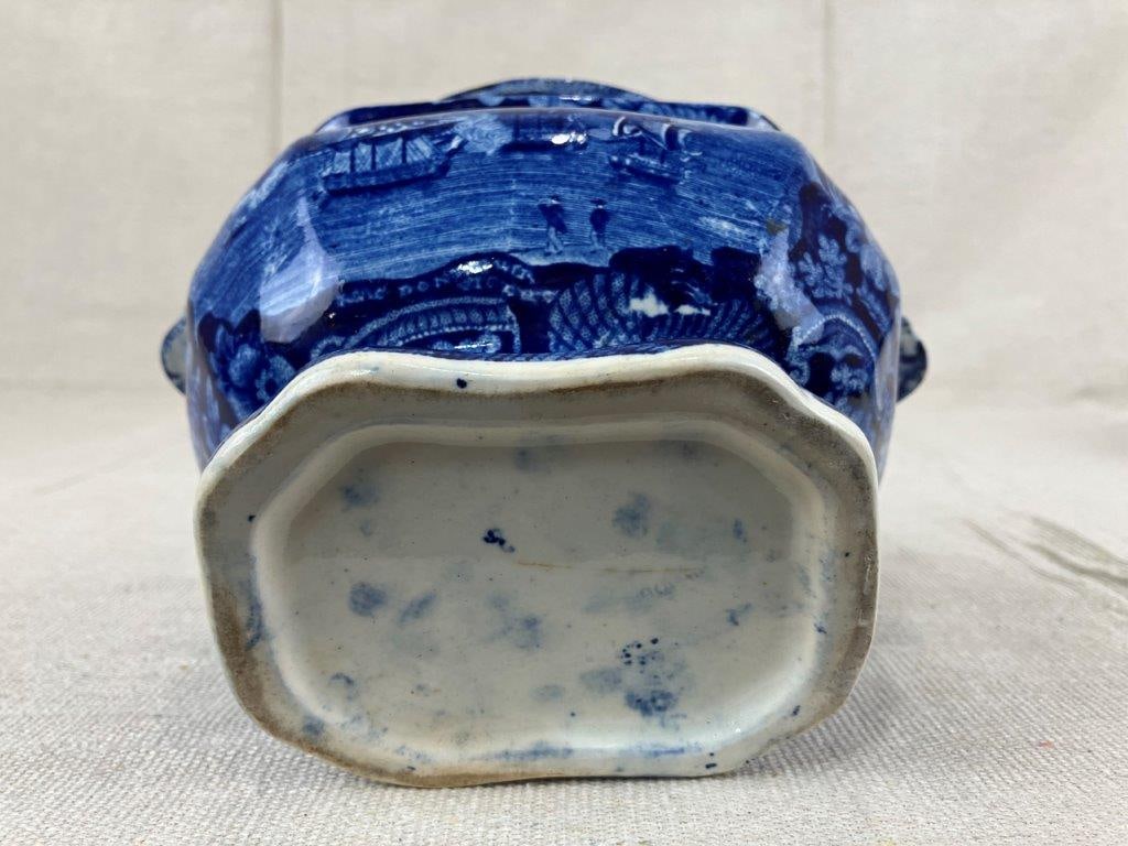 Two Staffordshire Transferware Sugar Bowls - 9