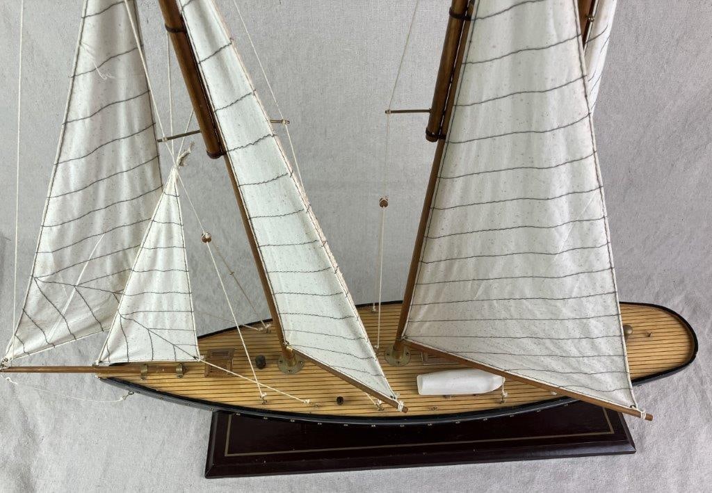 Handcrafted Model Sailboat - 4