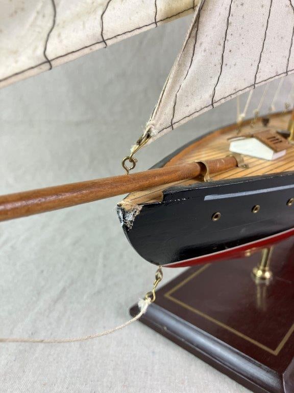 Handcrafted Model Sailboat - 6
