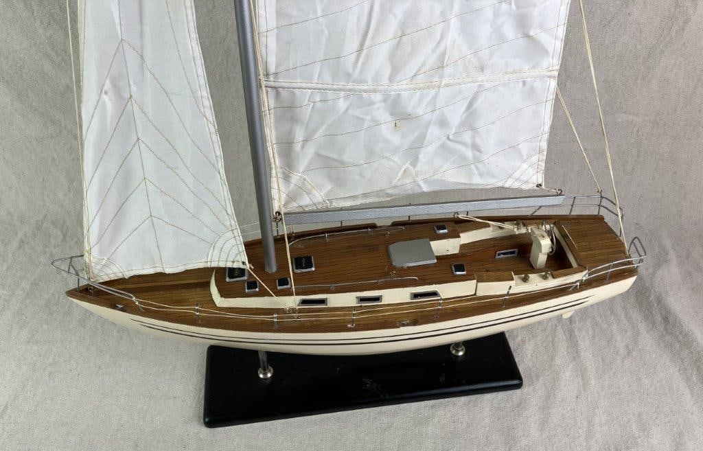 Handcrafted Model Sailboat - 2