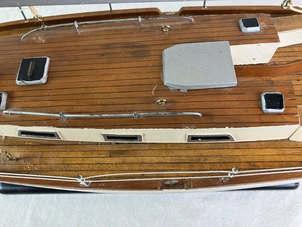 Handcrafted Model Sailboat - 3