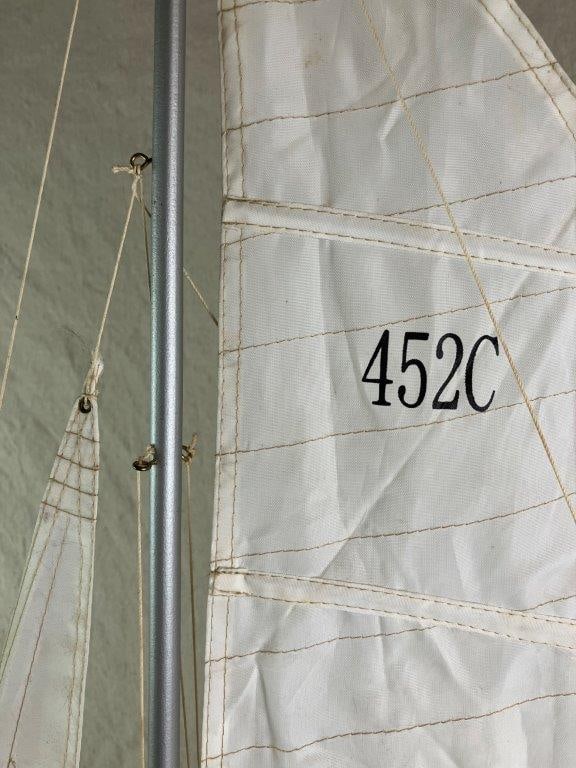Handcrafted Model Sailboat - 4