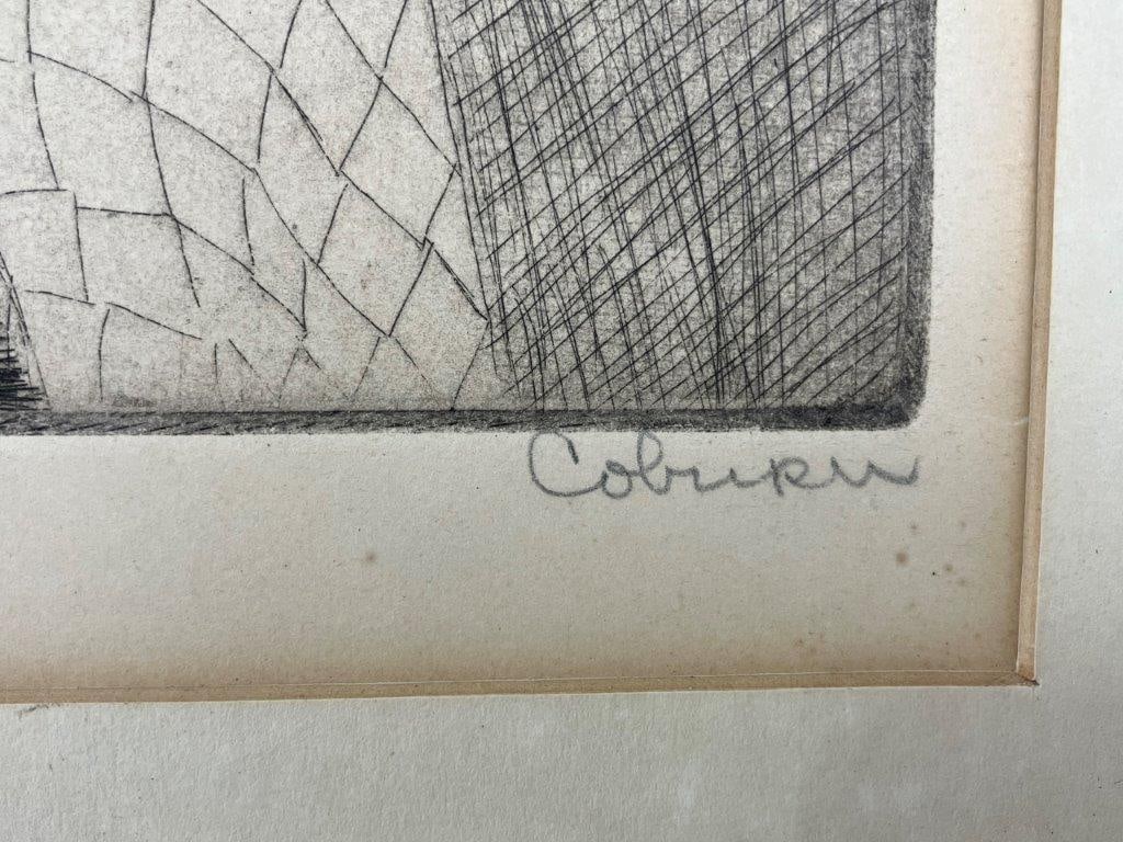 Bette Lee Coburn Signed Boy Clown Etching - 4