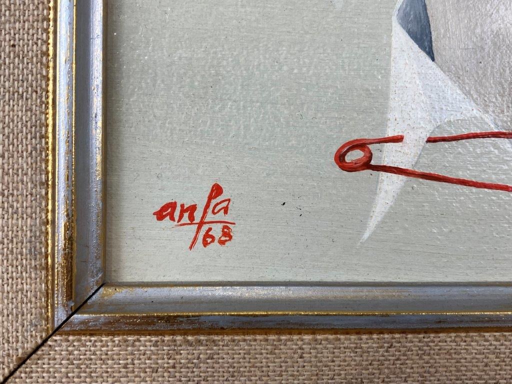 Anfa Clown Portrait Oil Painting - 4