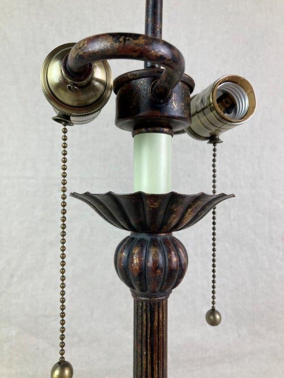 Art Nouveau Style Metal Table Lamp - 5