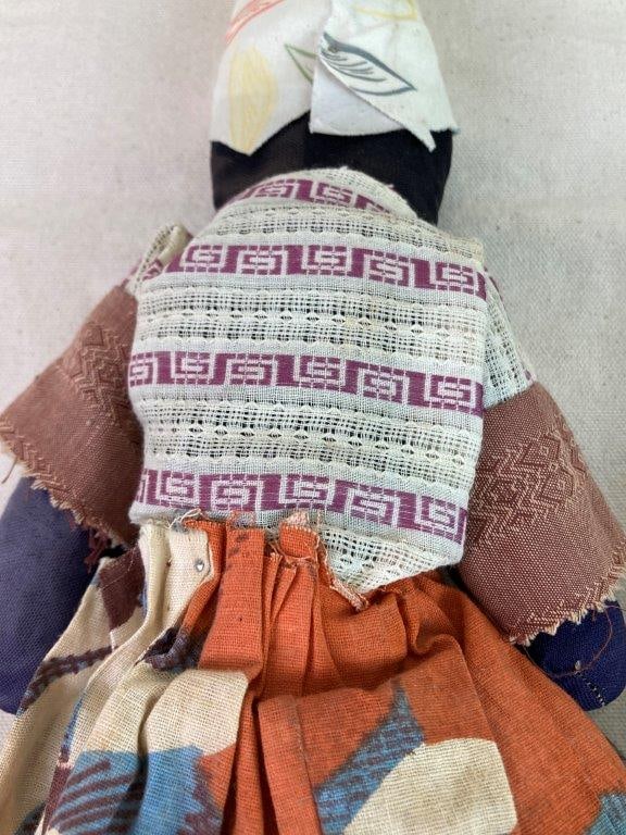 Black Americana Folk Art Dolls Pair - 8