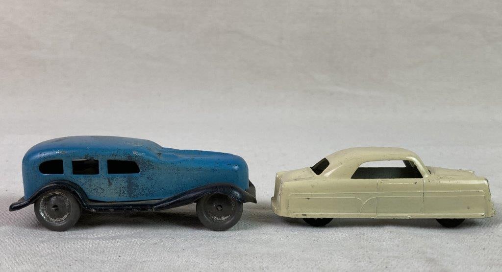 Assortment of Vintage Tin Toy Vehicles - 12