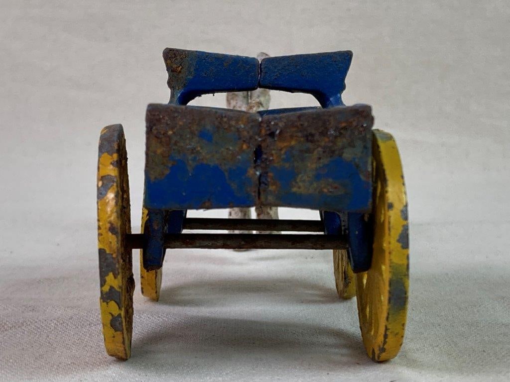 Vintage Toy Tractor and Goat-Pulled Cart - 14