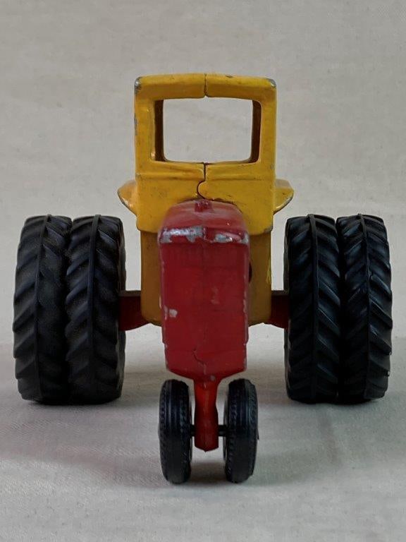 Vintage Toy Tractor and Goat-Pulled Cart - 4