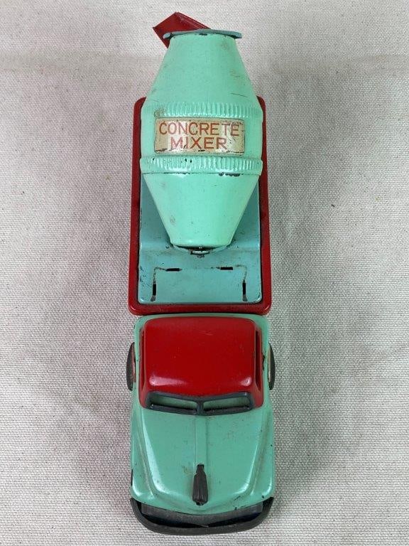 Vintage SSS Japan Tin Cement Mixer Truck - 2
