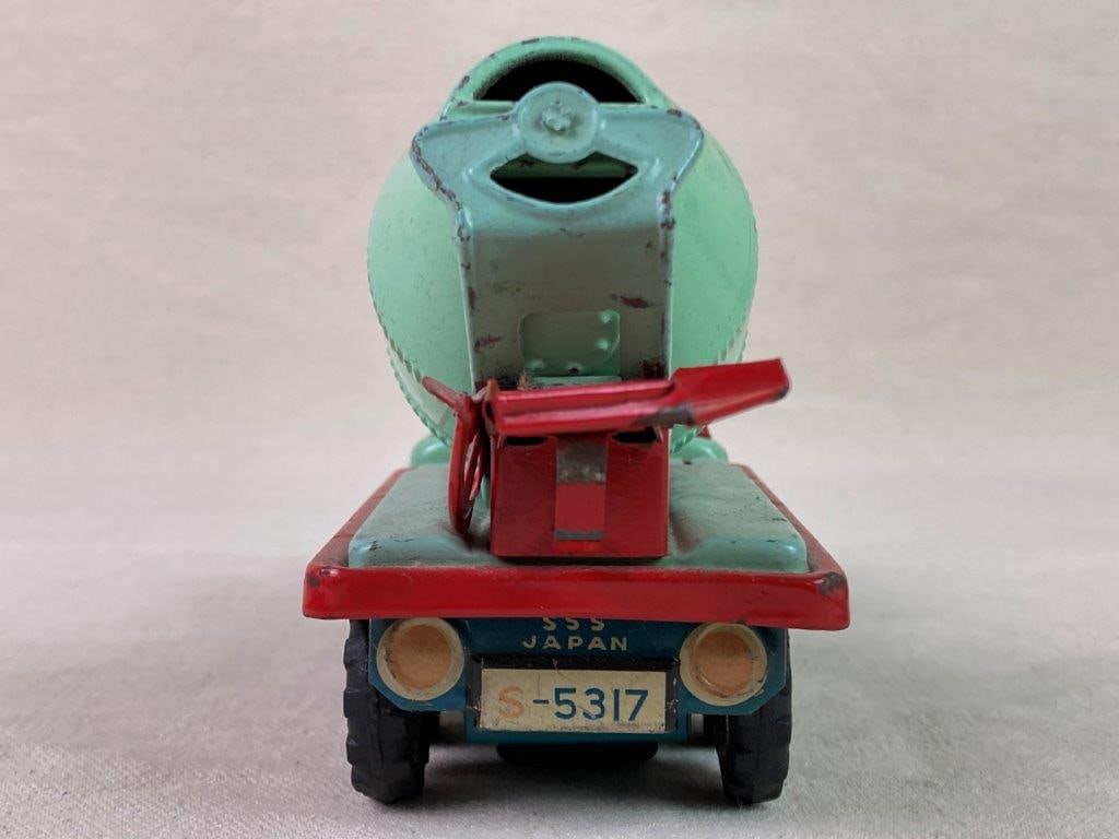 Vintage SSS Japan Tin Cement Mixer Truck - 5