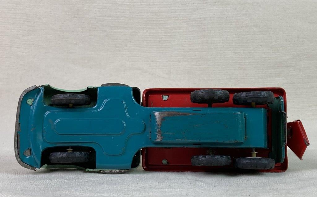 Vintage SSS Japan Tin Cement Mixer Truck - 8