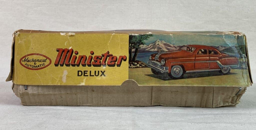 Vintage Minister Deluxe Tin Toy Car - 3