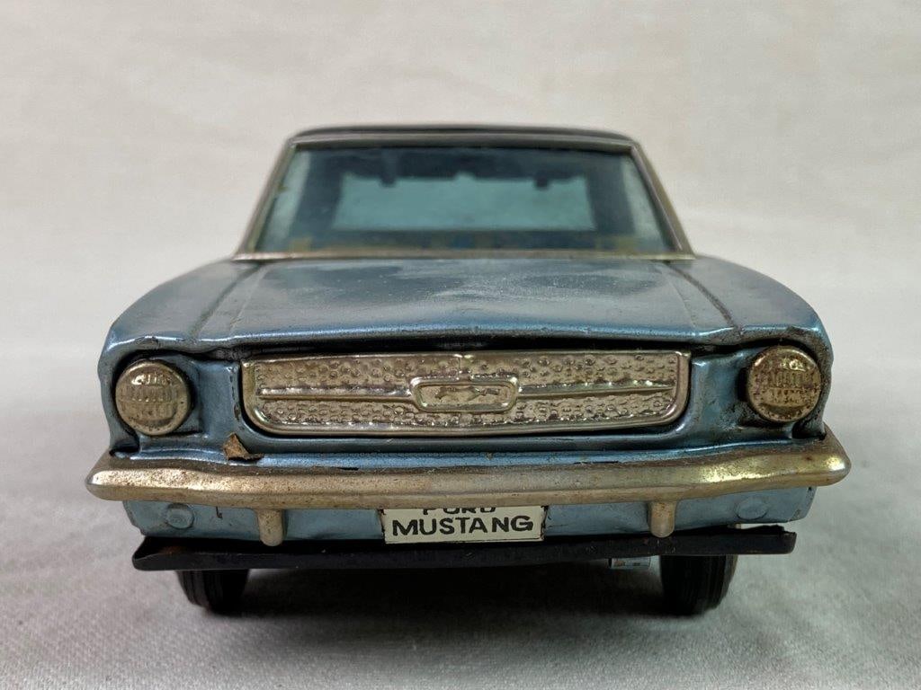Vintage Bandai Ford Mustang Tin Toy Car - 3