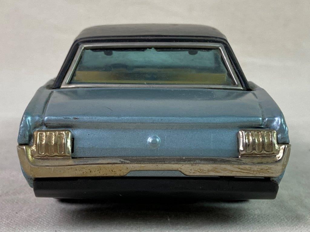 Vintage Bandai Ford Mustang Tin Toy Car - 6