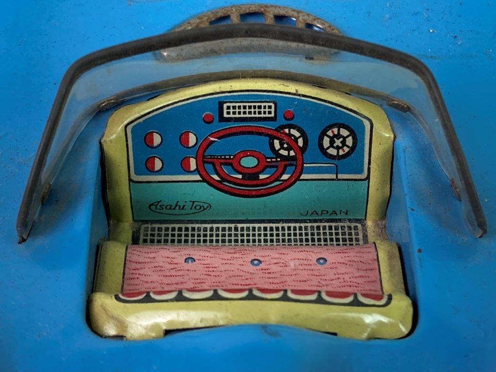 Vintage Asahi Tin Mercedes Toy Car - 6