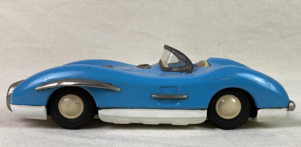 Vintage Asahi Tin Mercedes Toy Car - 7