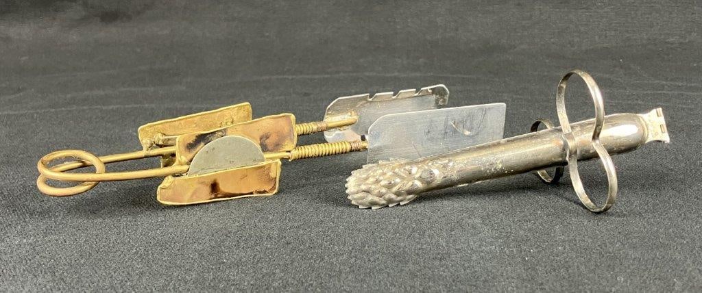 Two Sugar Tongs Including Mixed Metals - 2