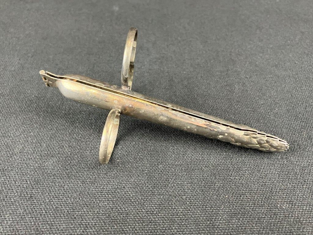 Two Sugar Tongs Including Mixed Metals - 8