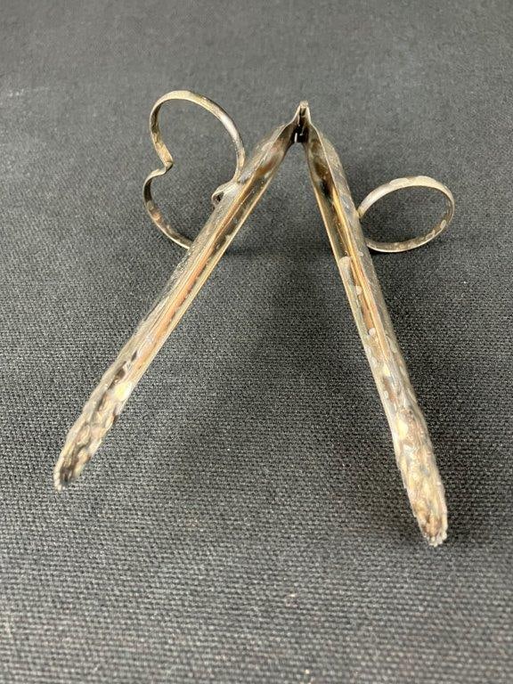 Two Sugar Tongs Including Mixed Metals - 9