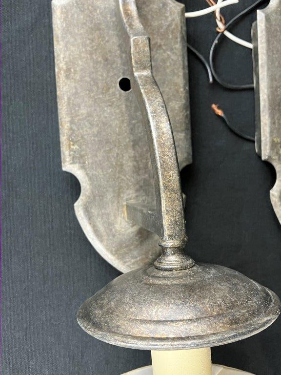 Brushed Metal Wall Sconces - 3