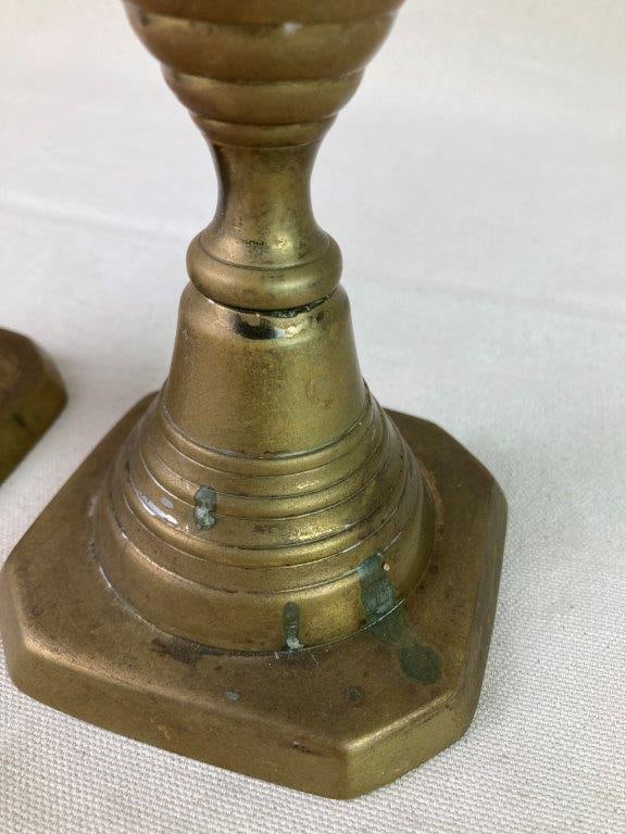 Brass Push Up Candlesticks - 5