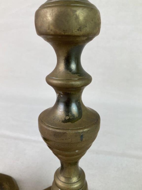 Brass Push Up Candlesticks - 6