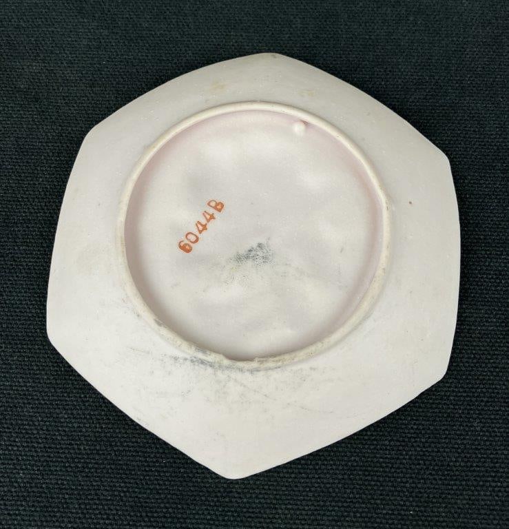 Light Pink Bisque Cameo Cup and Dish - 5