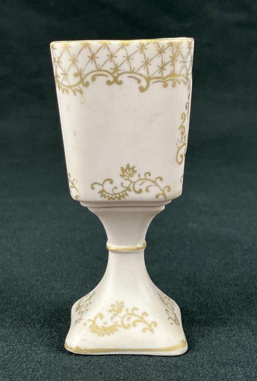 Light Pink Bisque Cameo Cup and Dish - 8