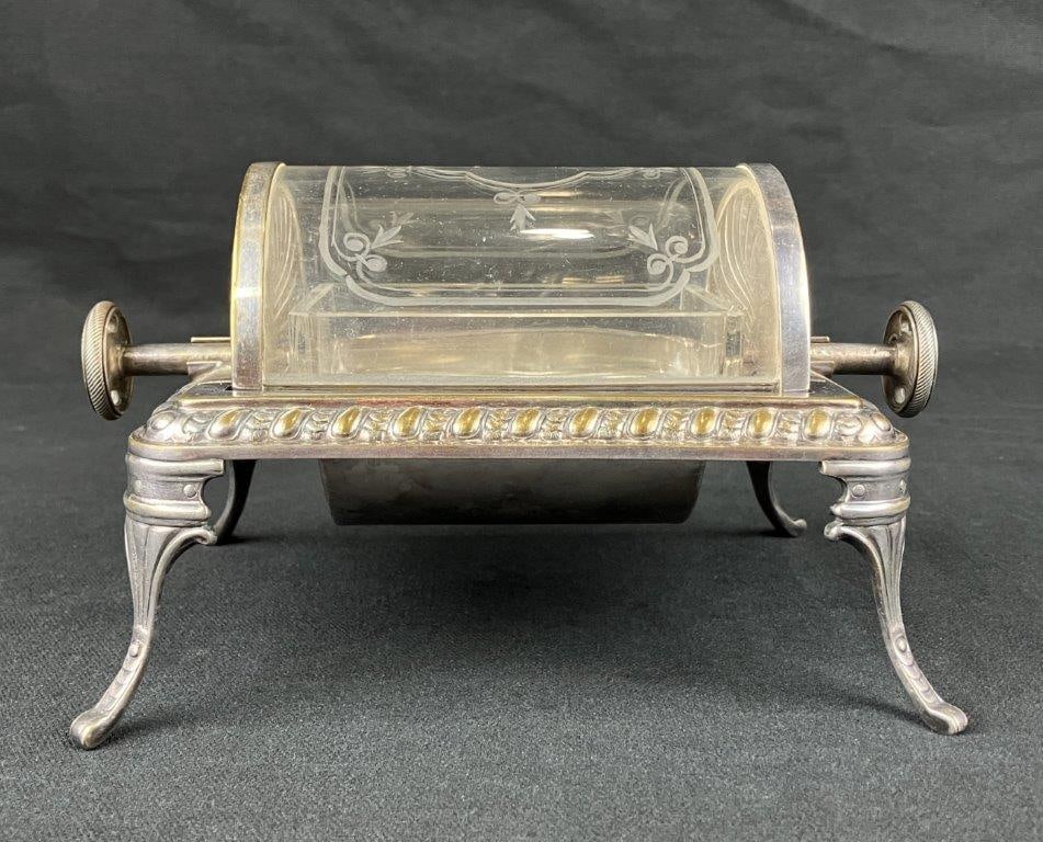19th Century Silverplate Butter Dish - 3