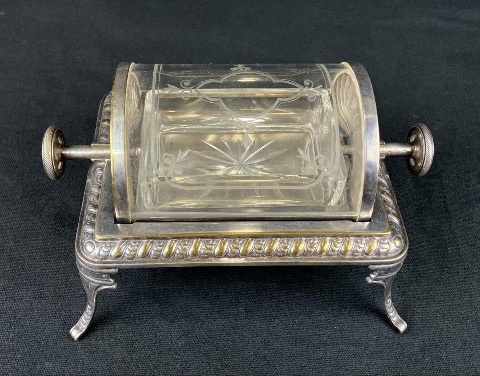 19th Century Silverplate Butter Dish - 4