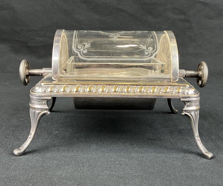19th Century Silverplate Butter Dish - 7