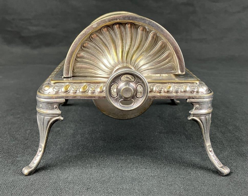 19th Century Silverplate Butter Dish - 8