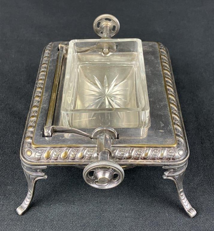 19th Century Silverplate Butter Dish - 9