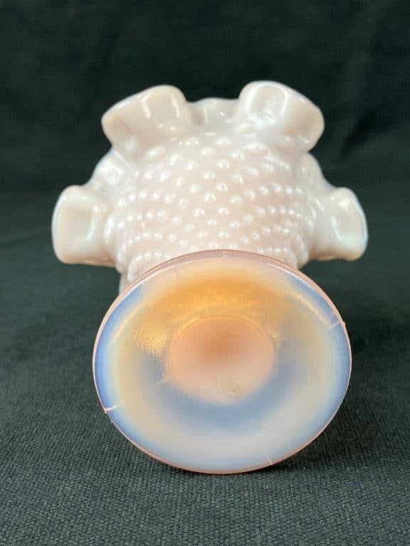 Two Glass Fluted Vases - 6