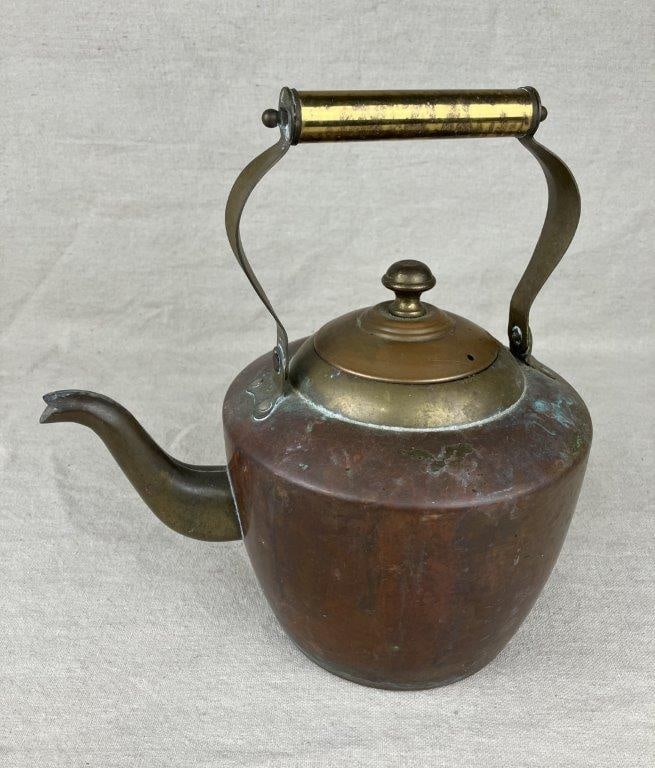 Copper and Brass Teapot - 2