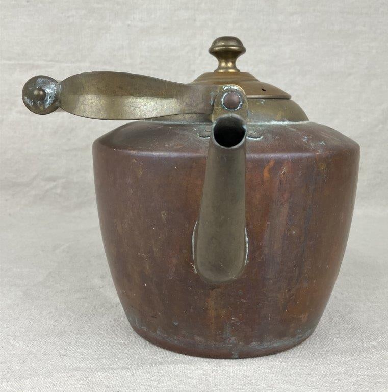 Copper and Brass Teapot - 5