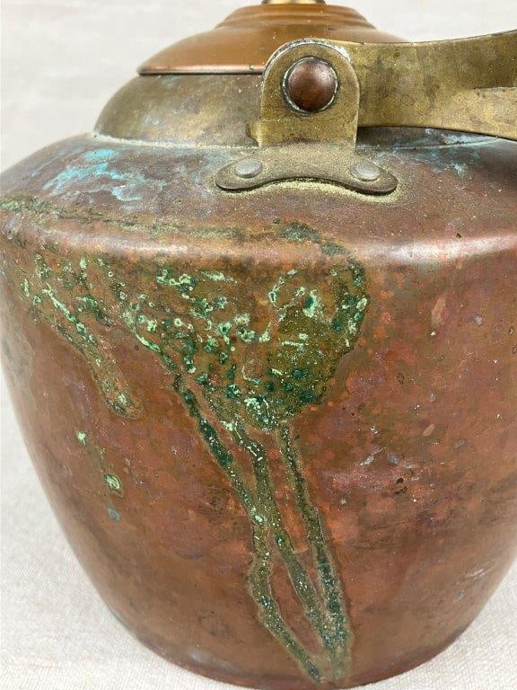 Copper and Brass Teapot - 8