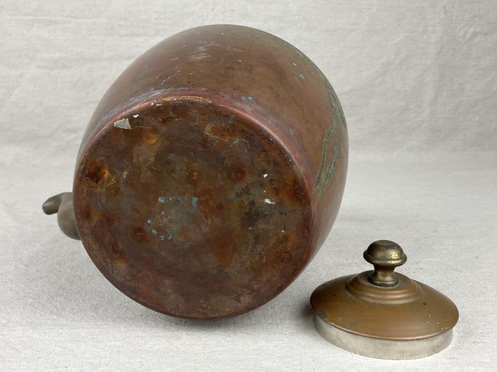 Copper and Brass Teapot - 9