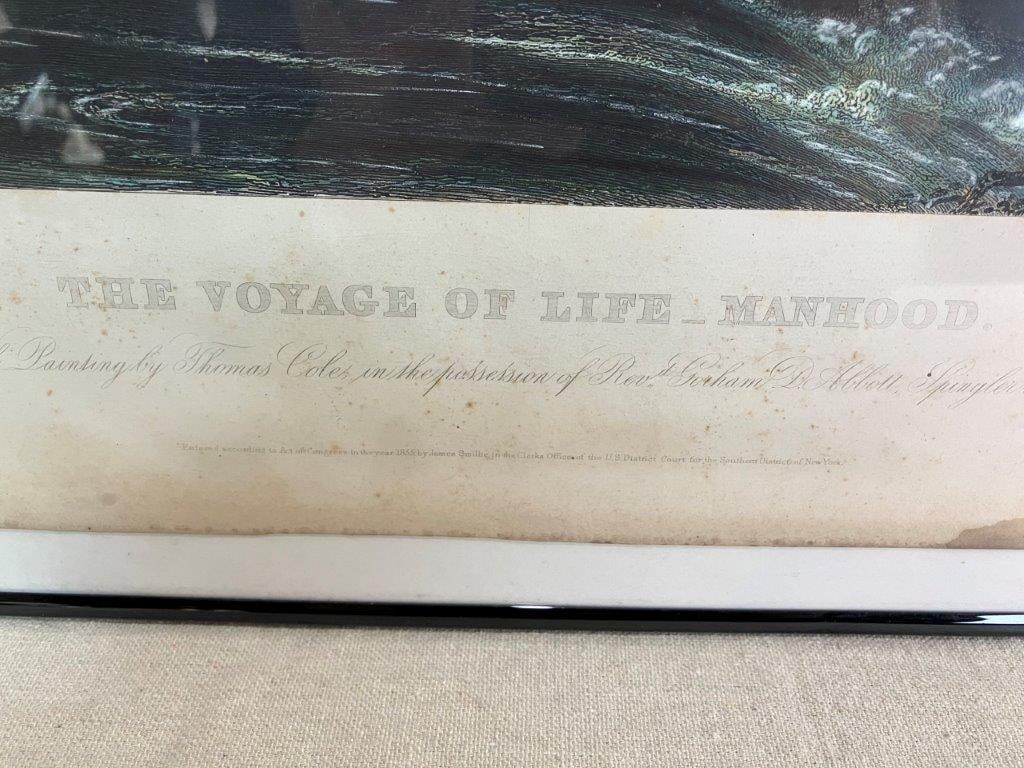 19th Century Color Engraving after Thomas Cole, The Voyage of Life: Manhood - 6